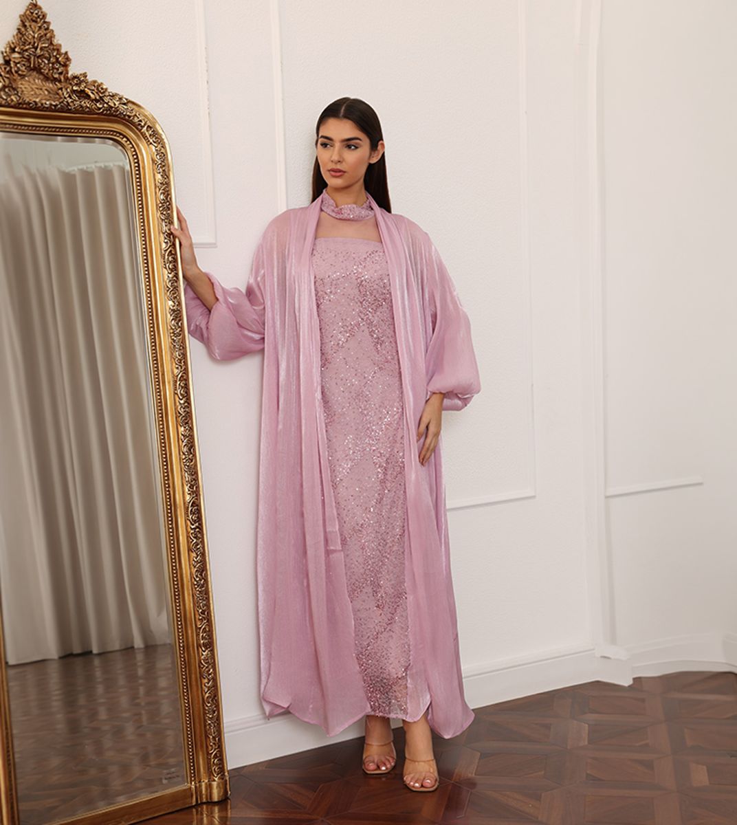 ik-ik4044pink-1 IKKXA - Women's Jalabiyas 1