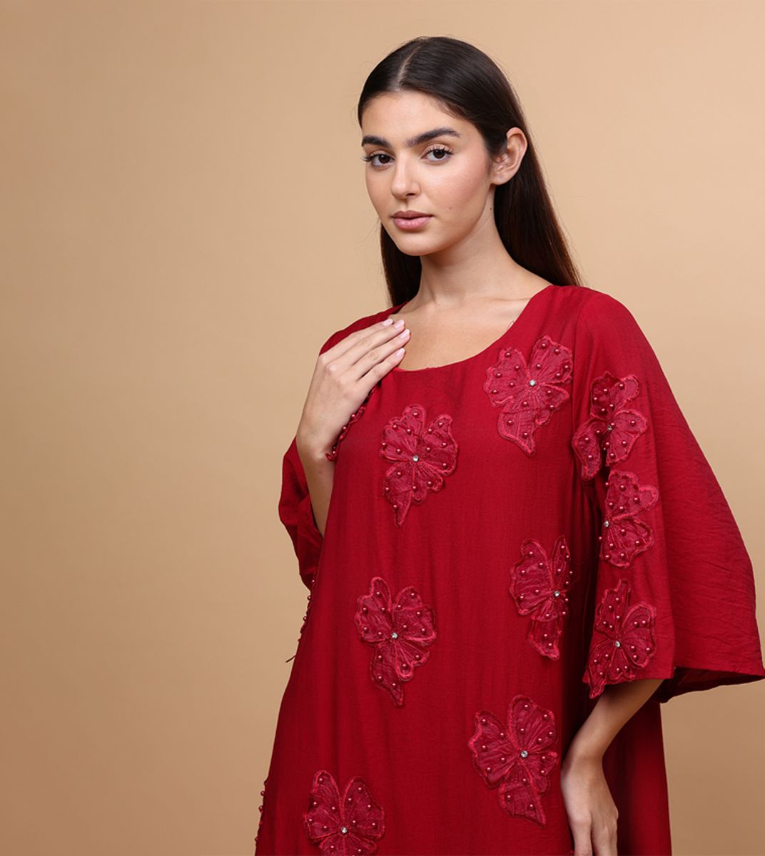 ik6027red-2 IKKXA - Women's Jalabiyas 48