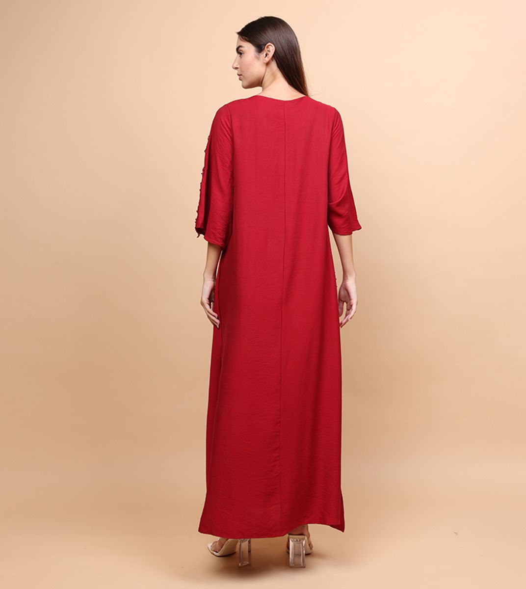 ik6027red-4 IKKXA - Women's Jalabiyas 46