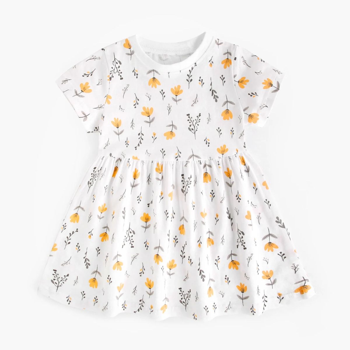 Sweet Floral Cotton Summer Dress for Baby and Little Girls Sanlutoz - Kids's Clothes & Dresses