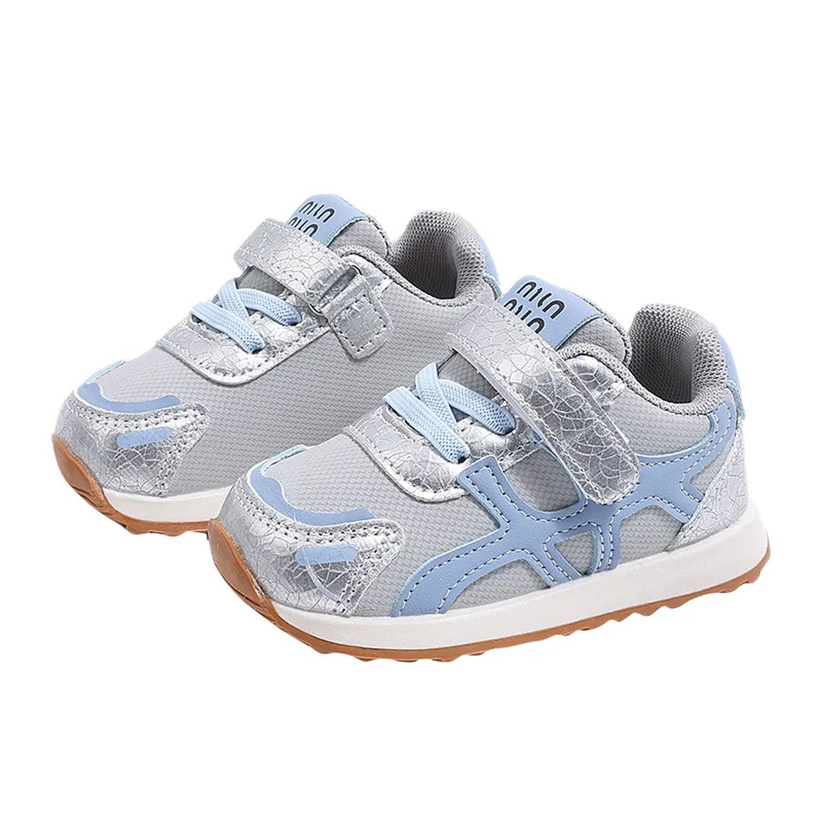 Kids Lightweight Non-Slip Sneakers with Soft Sole and Hook Loop Kids Lightweight Non-Slip Sneakers with Soft Sole and Hook Loop