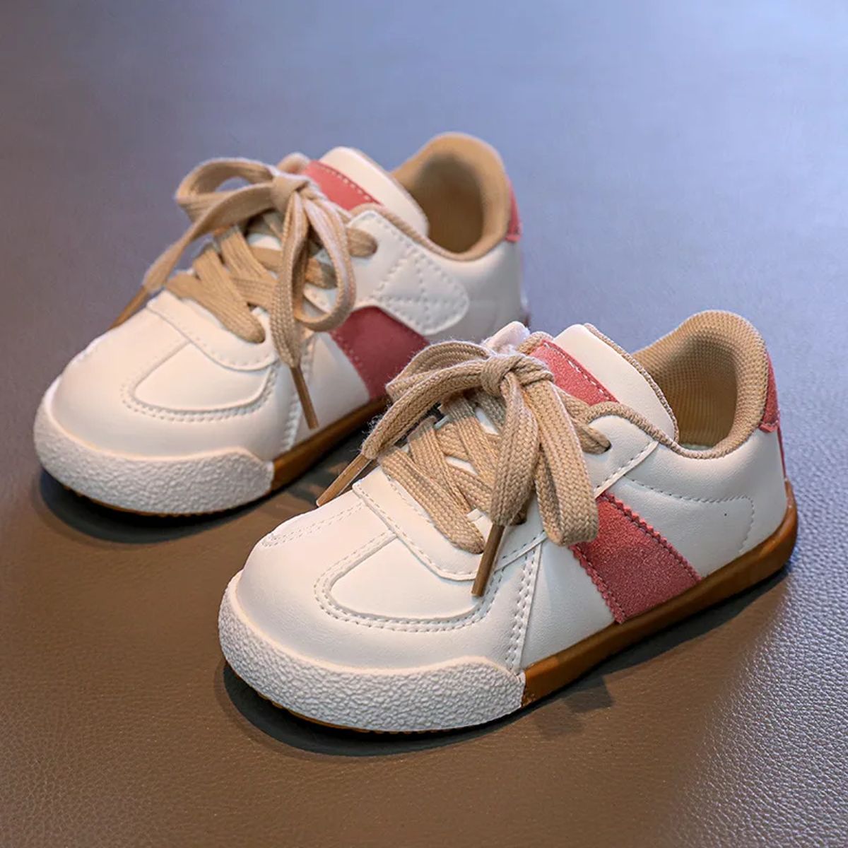Autumn Kids Leather Sneakers Non-Slip Low Top Shoes Boys