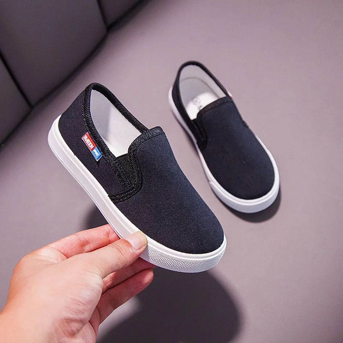 Kids Slip-On Canvas Shoes Unisex School Casual Comfortable Kids Slip-On Canvas Shoes Unisex School Casual Comfortable