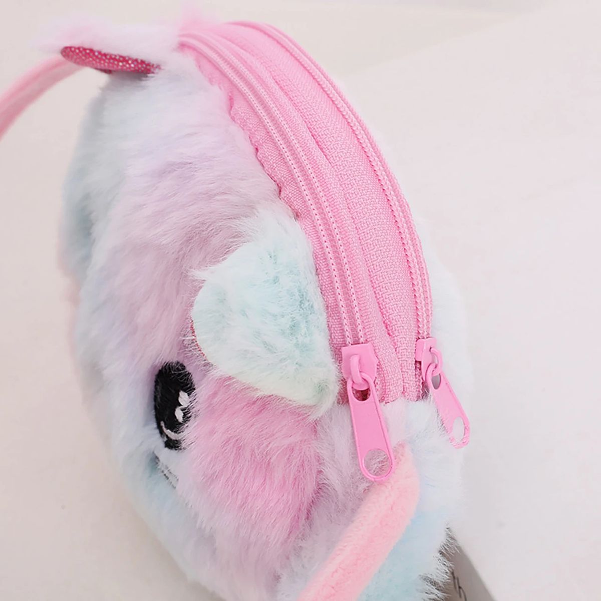 Girls Cute Cat Plush Shoulder Bag Cartoon Coin Purse Generic - Kids's Shoulder Bags 2