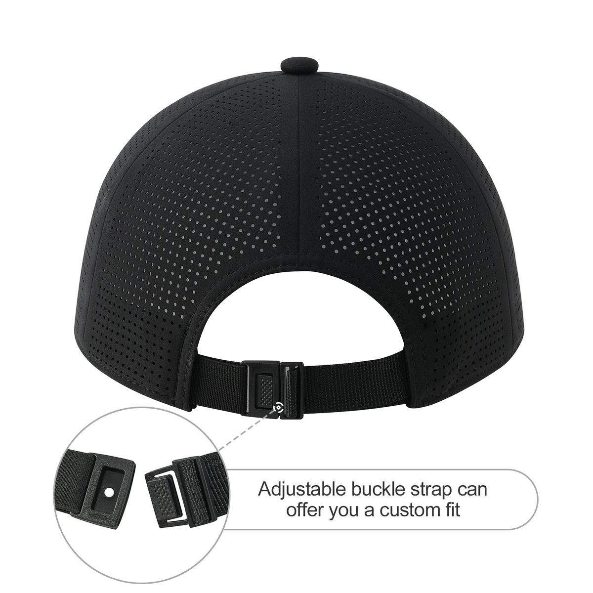 Adjustable Breathable Mesh Baseball Cap Plain Outdoor Casual Hat Voboom - Men's Caps 3