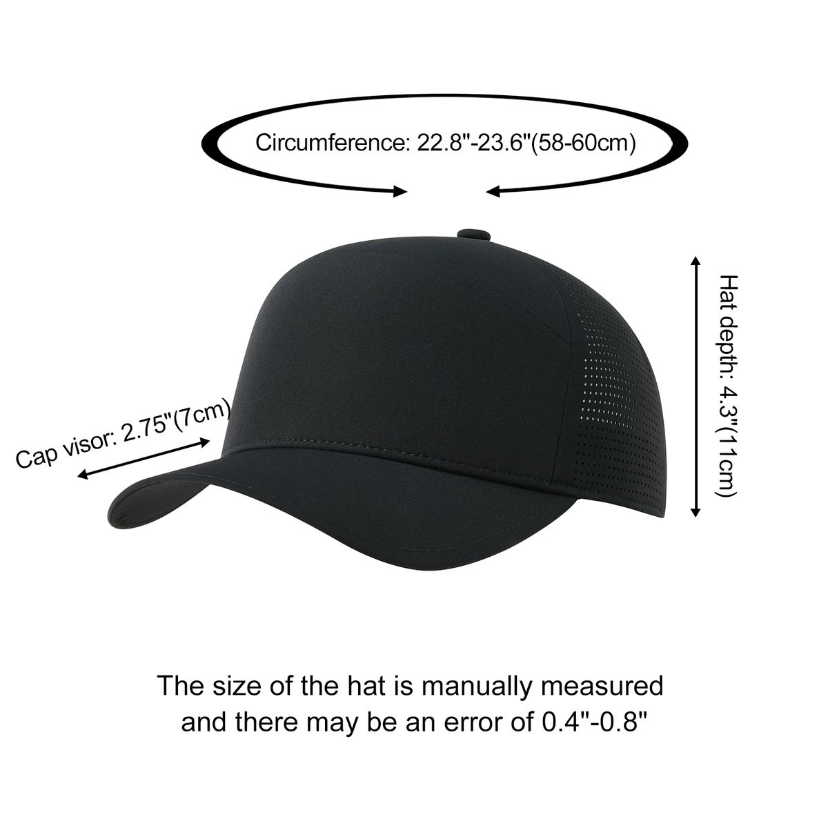 Adjustable Breathable Mesh Baseball Cap Plain Outdoor Casual Hat Voboom - Men's Caps 4