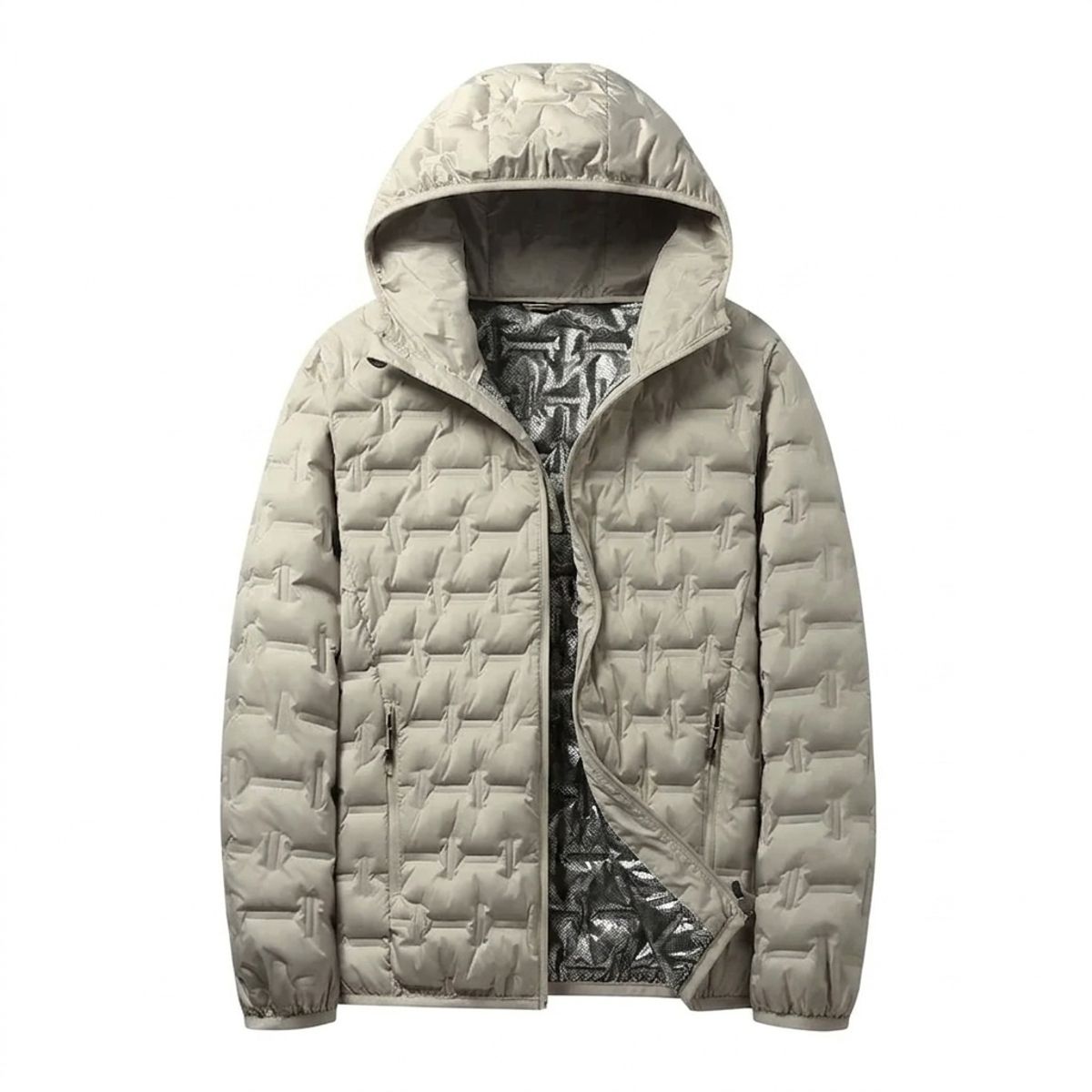 Men's Graphene Self Heating Down Jacket Hooded Warm Windproof Puffer Ueteey - Men's Puffer Jackets
