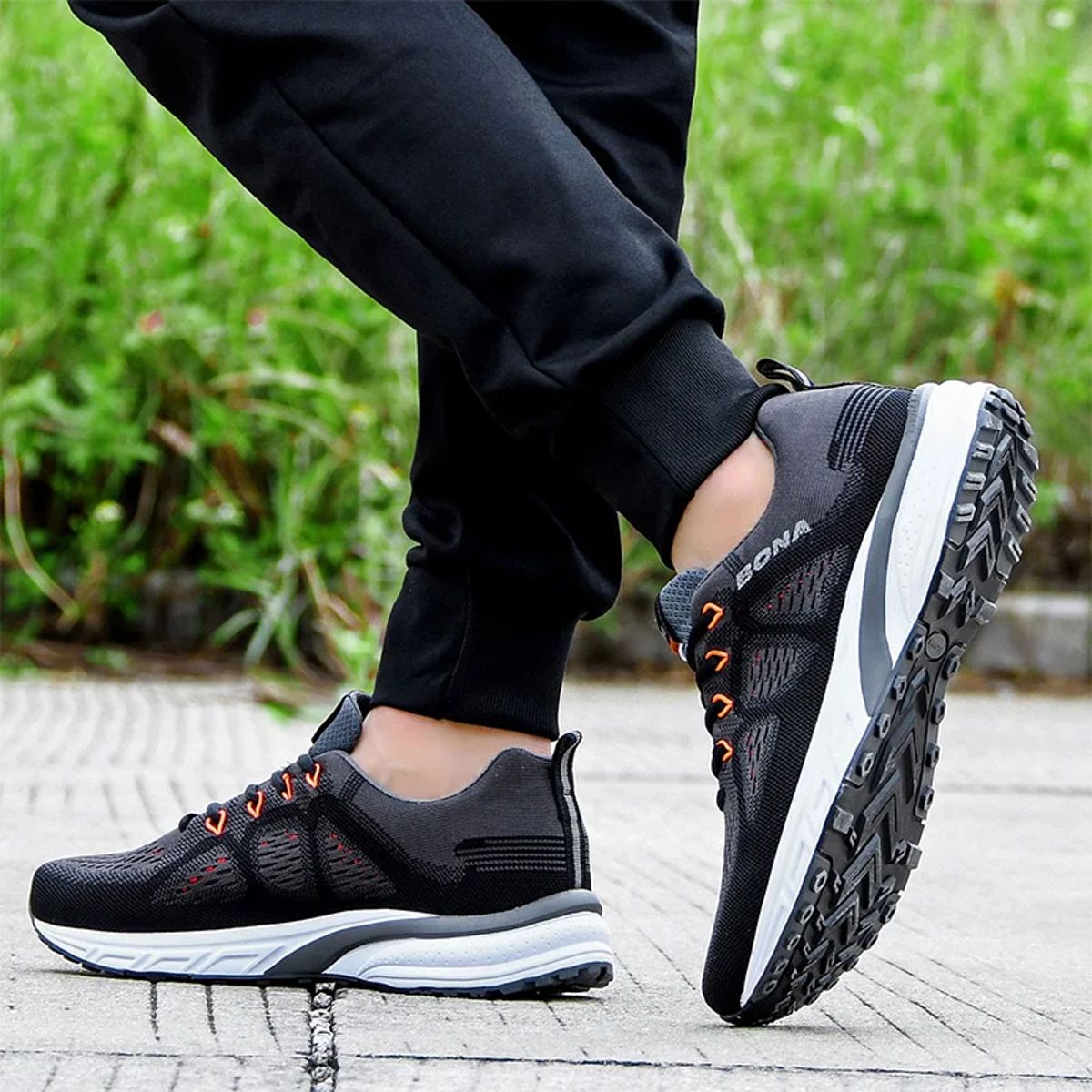 Men's Breathable Mesh Casual Shoes Non Slip Comfortable Lightweight Bona - Men's Casual Shoes 2