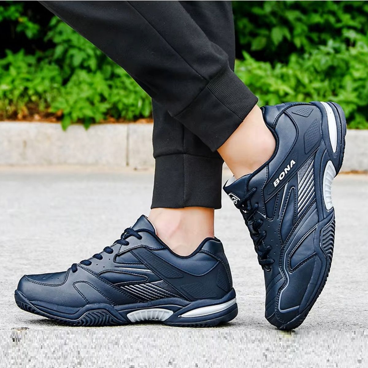Men's Breathable Badminton Sports Shoes Indoor Court Sneakers Bona - Men's Running Shoes 1