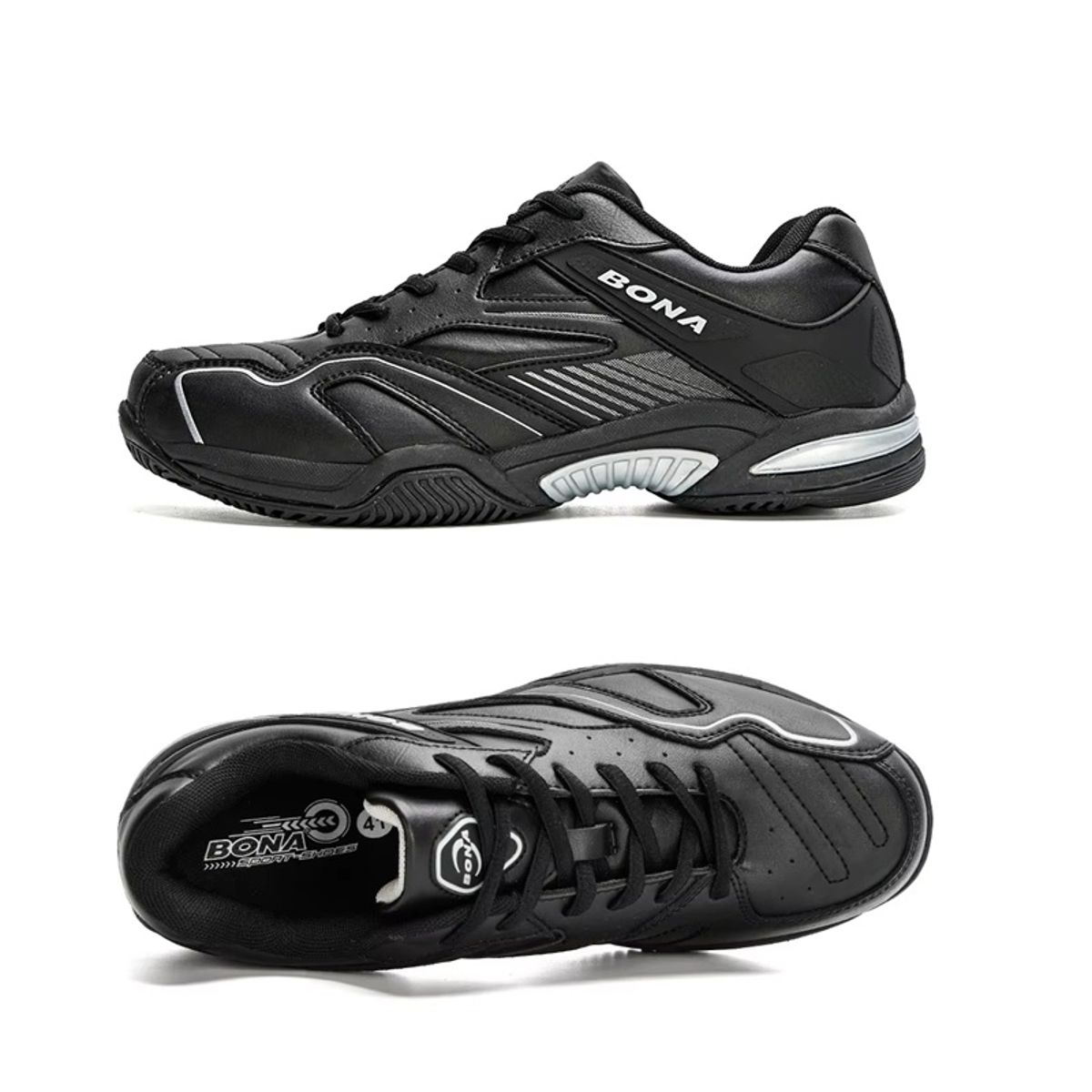 Men's Breathable Badminton Sports Shoes Indoor Court Sneakers Bona - Men's Running Shoes 3