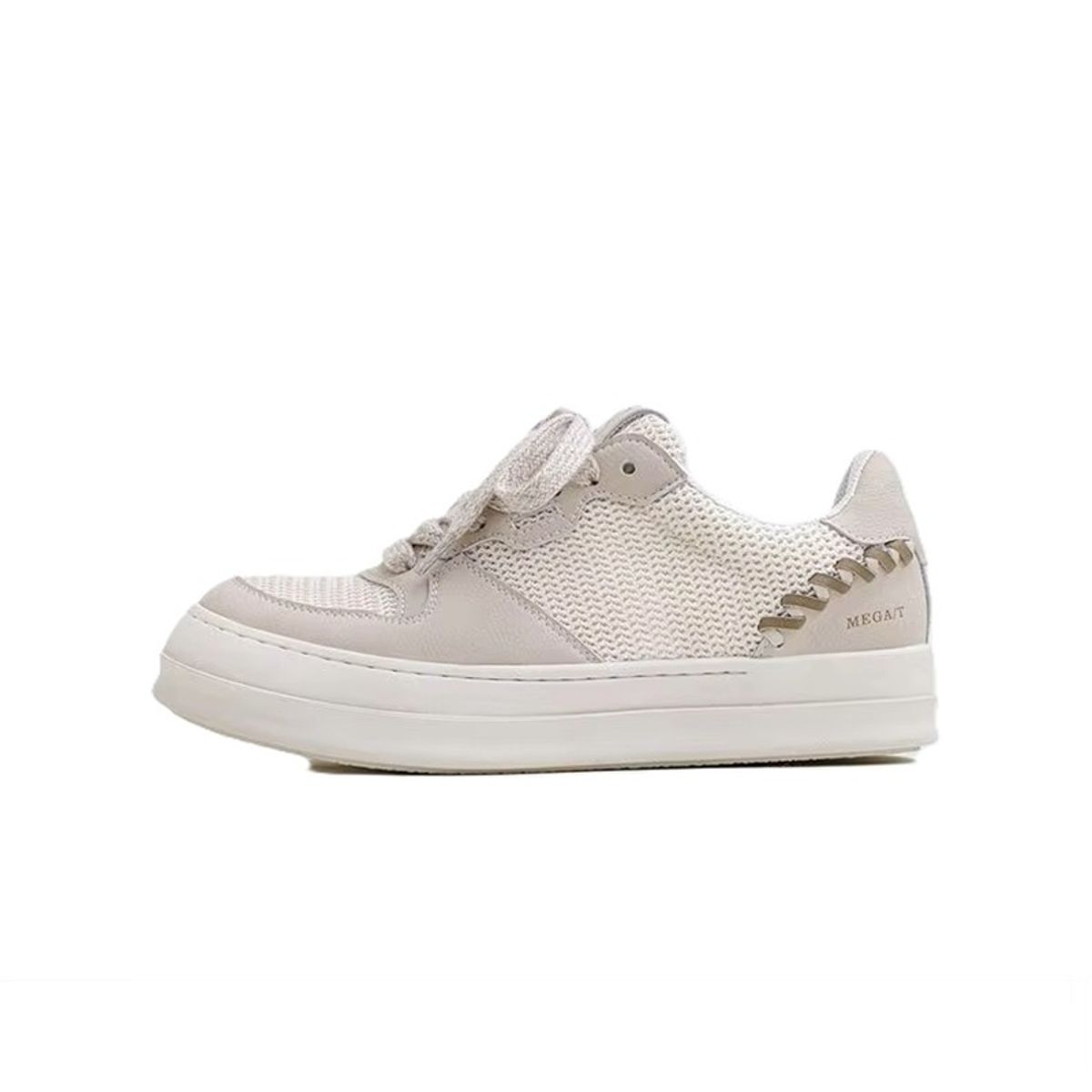 Men's Mesh Breathable Chunky Sole Low Top Casual Sneakers