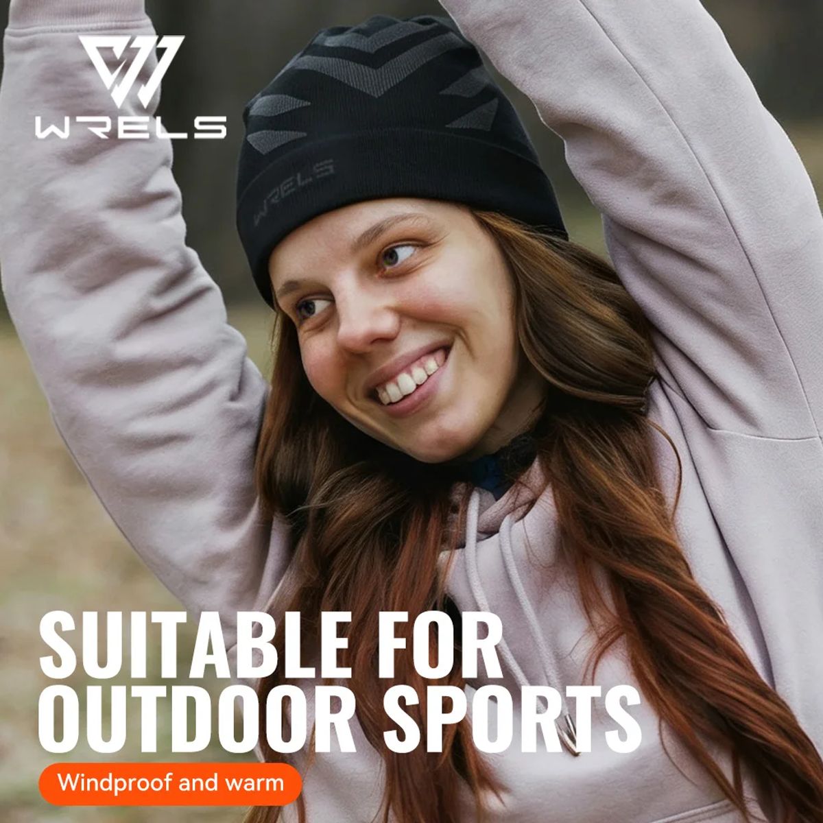 Winter Beanie Hat Windproof Moisture Wicking Knit Outdoor Cap Wrels - Women's Beanies 2