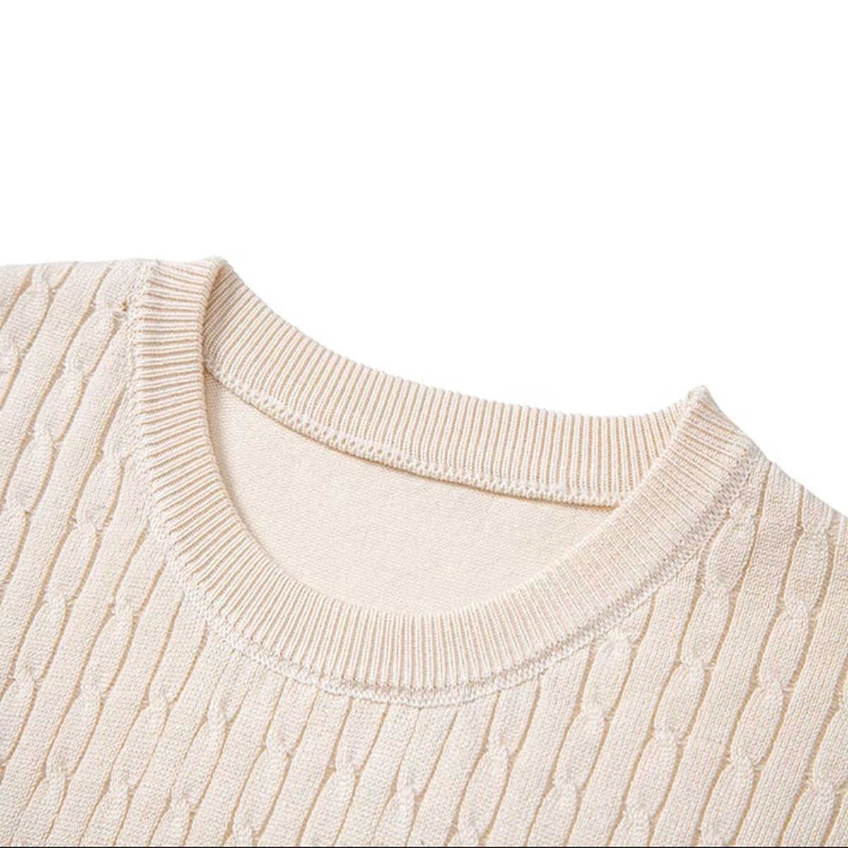 Men’s Short Sleeve Textured Knit Lightweight Breathable Casual Pullover