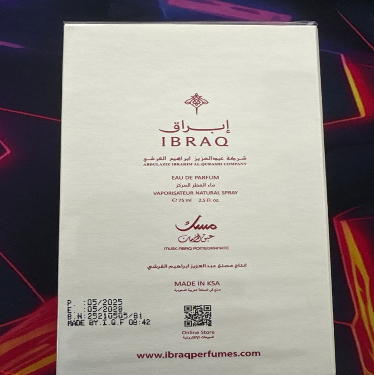 Ibraheem Al Qurashi Abaq Pomegranate Musk Eau de Parfum