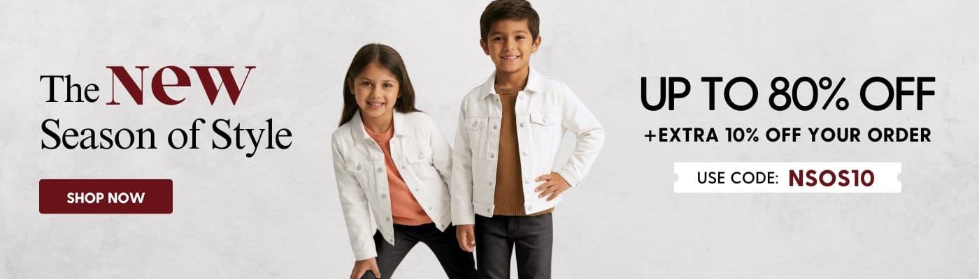 kids season sale hero banner