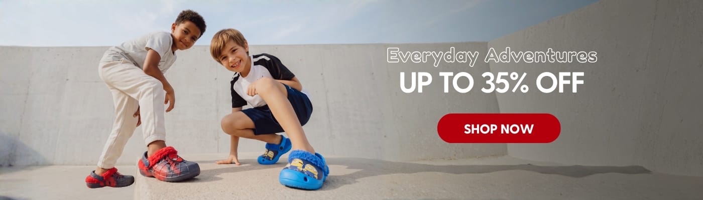 kids shoes footer banner