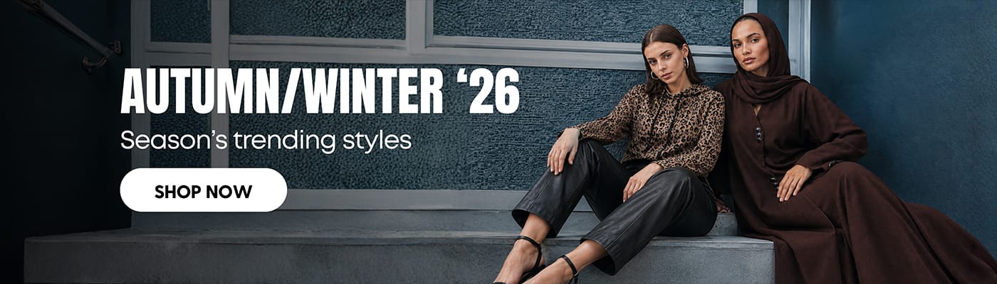 women autumn winter hero banner