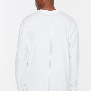 Seam Detail Crew Neck T-Shirt - Long Sleeve T-Shirt 1