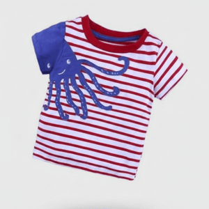 Octopus Embroidery T-Shirt