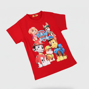 Explore Adventure With The Paw Patrol Printed T-Shirt In Red Explore Adventure With The Paw Patrol Printed T-Shirt In Red