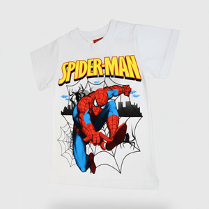 Spiderman Printed T-Shirt White