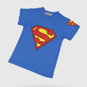 Superman Printed T-Shirt Blue