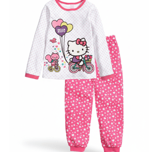 Hello Kitty Printed Pink T-Shirt Set