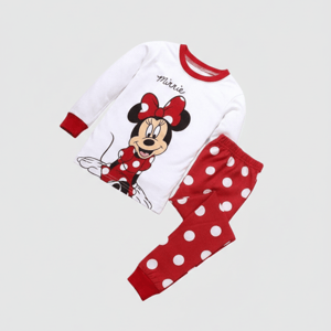 Mini Mouse Printed Red And White T-Shirt Set Mini Mouse Printed Red And White T-Shirt Set