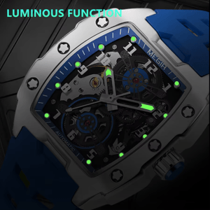 Stylish Men's Automatic Watch with Skeleton Design and Luminous Hands Megir - Men's Dress Watches 3