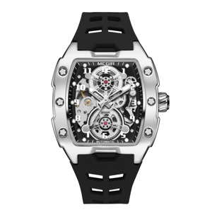 Stylish Men's Automatic Watch with Skeleton Design and Luminous Hands Megir - Men's Dress Watches