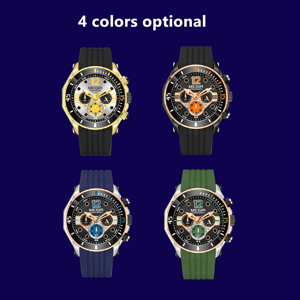 Luxury Military Sports Quartz Chronograph Waterproof Men's Watch Megir - Men's Dress Watches 5