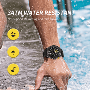 Sporty Quartz Chronograph Watch with Luminous Hands and Date