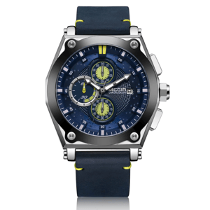 Men's Waterproof Sports Chronograph Quartz Watch with Luminous Features Megir - Men's Dress Watches