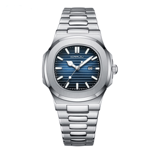Elegant Stainless Steel Quartz Watch for Men with Luminous Display Elegant Stainless Steel Quartz Watch for Men with Luminous Display