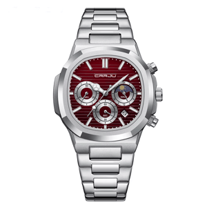 Men's Quartz Chronograph Watch with Stainless Steel Band Men's Quartz Chronograph Watch with Stainless Steel Band