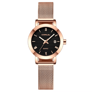 Elegant Women's Quartz Watch with Slim Design and Waterproof Feature