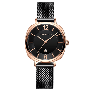 Women's Stainless Steel Bracelet Watch with Quartz Movement