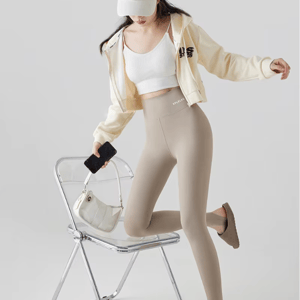 High-Waist Seamless Sharkskin Leggings for Women's Fitness & Sports