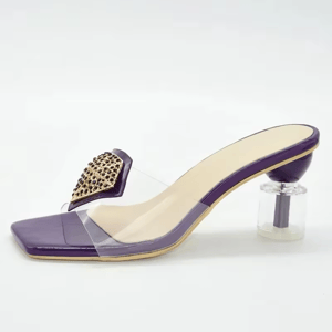 Elegant Rhinestone-Embellished Open-Toe Mid-Heel Party Sandals