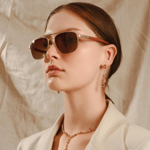 Lightweight Polarized Wooden Sunglasses with Anti-Reflective Lenses for Men