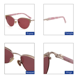 Elegant Cat-Eye Sunglasses with Polarized UV400 Protection Elegant Cat-Eye Sunglasses with Polarized UV400 Protection