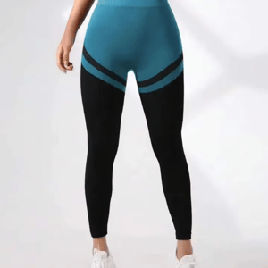 High-Waist Seamless Striped Leggings for Yoga and Fitness High-Waist Seamless Striped Leggings for Yoga and Fitness