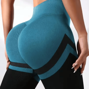 High-Waist Seamless Striped Leggings for Yoga and Fitness High-Waist Seamless Striped Leggings for Yoga and Fitness