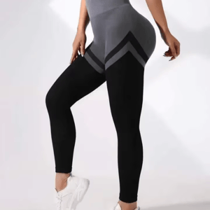 High Waist Striped Seamless Leggings for Yoga and Fitness High Waist Striped Seamless Leggings for Yoga and Fitness