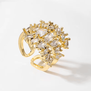 Timeless Zirconia Open Rings for Weddings and Special Events Zakol - Women's Rings