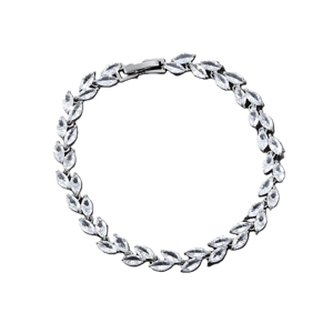 Elegant Leaf Design Marquise Cut Cubic Zirconia Bracelet for Women Elegant Leaf Design Marquise Cut Cubic Zirconia Bracelet for Women