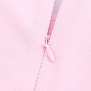 High Street Slim Fit Midi Dress for Women Draped Round Neck Sleeveless Back Slit Chic