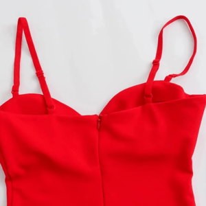 Elegant Strappy Sweetheart Neck Midi Dress for Women Elegant Strappy Sweetheart Neck Midi Dress for Women