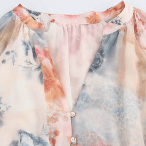 Elegant Floral Print V-Neck Midi Dress with Belt Elegant Floral Print V-Neck Midi Dress with Belt