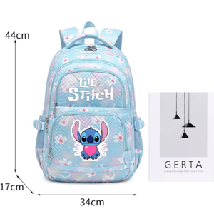Cute Lilo & Stitch Waterproof School Backpack for Teens